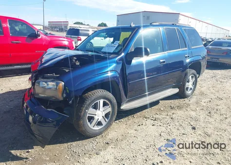 2007 Chevrolet Trailblazer Lt из США, поврежденный, VIN 1GNDT13S972265940